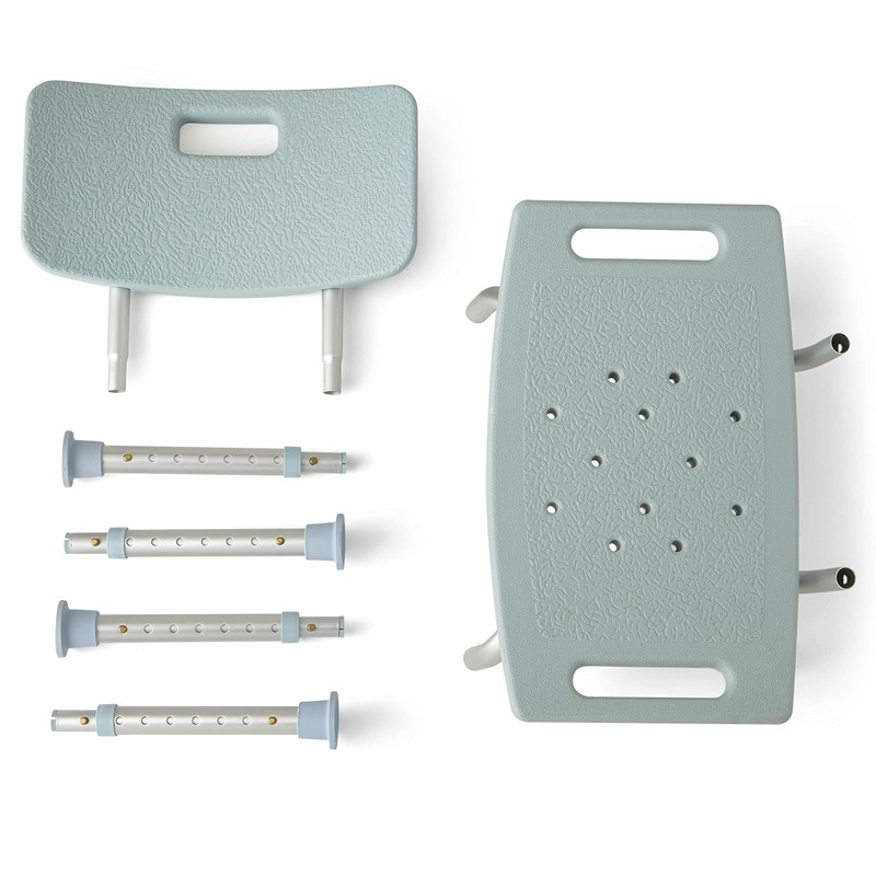 Medline Shower Chair Bath Bench with Back, Supports up to