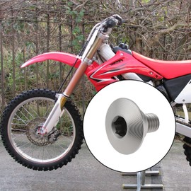 ECSiNG 6pcs Motorcycle Front Fork Guard Bolt Screw Compatible with Honda CR125 250 CRF450