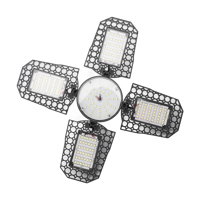 LED Garage Lights Foldable 4 Leaves 100W High Brightness Energy