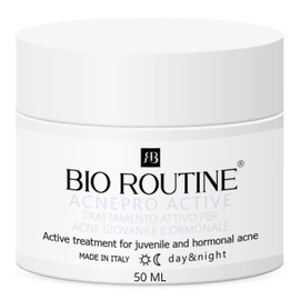 Bio Routine AcnePro Active, Akne-Creme für das Gesicht, entfernt Akne, Pickel, Unvollkommenheiten, rote Flecken, Behandlung gegen jugendliche und hormonelle Akne, 50 ml