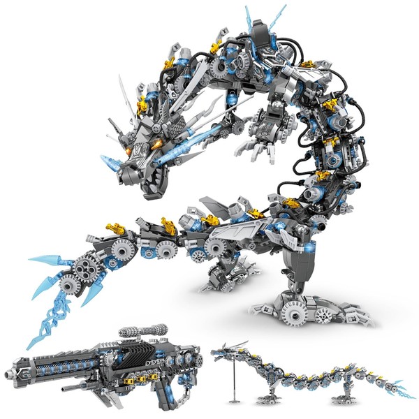 HIGH GODO Dragon Building Blocks Sets for Adults, 2 in