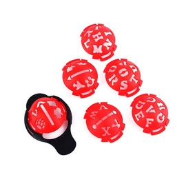Golf Ball Line Marker, 6 Pieces Golf Ball Writer Liner Alignment Tool for Golf Ball Line Markers