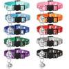 10Pcs Breakaway Cat Collars with Bell Star and Moon Cute