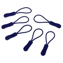 PATIKIL Zipper Pulls Replacement, 30 Pack Extension Cord Handle Fix Tab Tag Extender Fixer Puller for Luggage Backpacks Jackets, Navy Blue