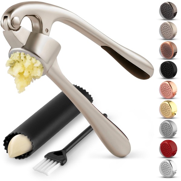 Zulay Kitchen Zulay Kitchen Premium Garlic Press Set - Rust