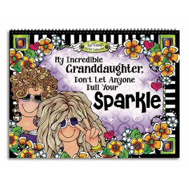 Blue Mountain Arts 2026 Wall Calendar — My Incredible Granddaughter, Don’t Let Anyone Dull Your Sparkle by Suzy Toronto | Fun & Empowering Gift for Granddaughters | 12-Month, 9 x 12 Inches
