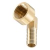 TA-VIGOR 1Pcs Brass Hose Barb Fitting Elbow, 12mm Barbed x