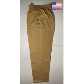 AND Khaki pants twill baggy scrub 5XL elastic waist made in USA Plus Size