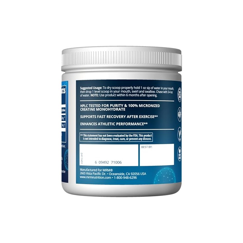 MRM Creatine Dry Scoop Blue Raspberry