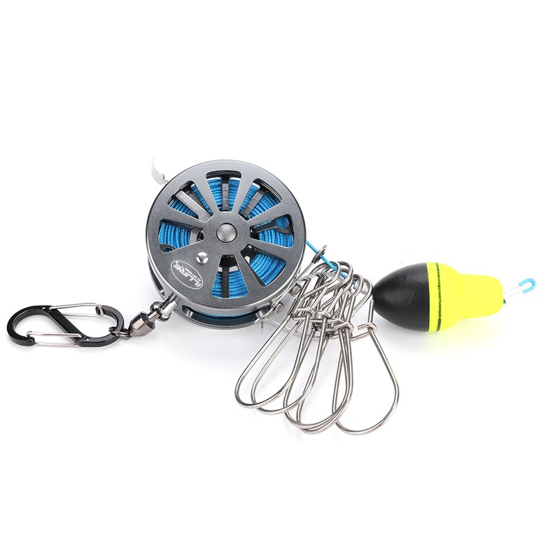 Fish Lock Buckles 6m 5 Locks Chain Stringer with Float