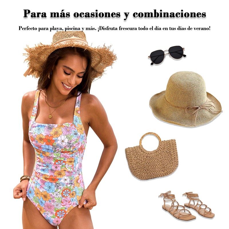 Traje de Baño para Mujer, Una Pieza, Diseño Completo (MX/US,