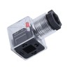 LiebeWH 5Pcs DC24V Solenoid Coil Plug, Transparent, Plastic, 5 Ports,