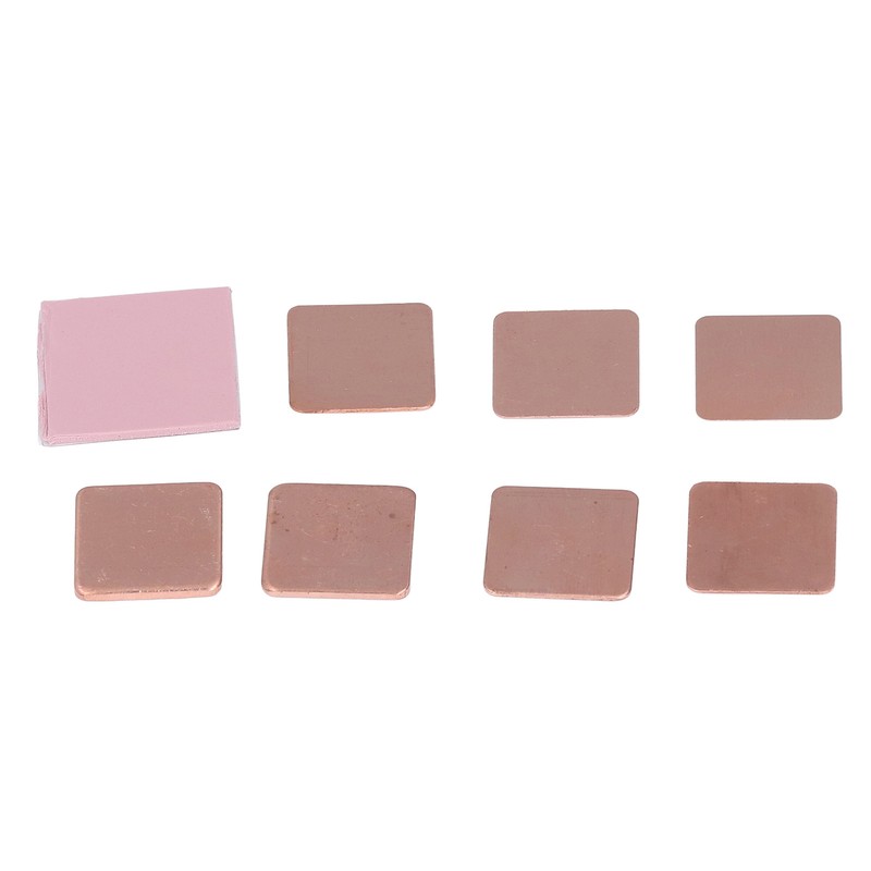 70PCS Copper Heatsink Sheets with 10PCS Silicone Pads Cooling Thermal