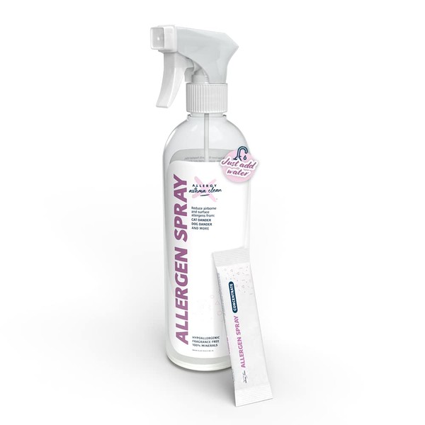 Allergen Spray (33.8oz Bottle with One Refill Packet) -JUST ADD WATER-