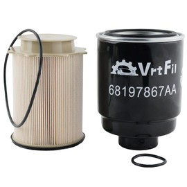 Fuel Filter Water Separator Set for 2013-2018 Dodge Ram 2500 3500 4500 5500 with 6.7L Cummins Diesel Engine, Replaces OE# 68197867AA, 68157291AA