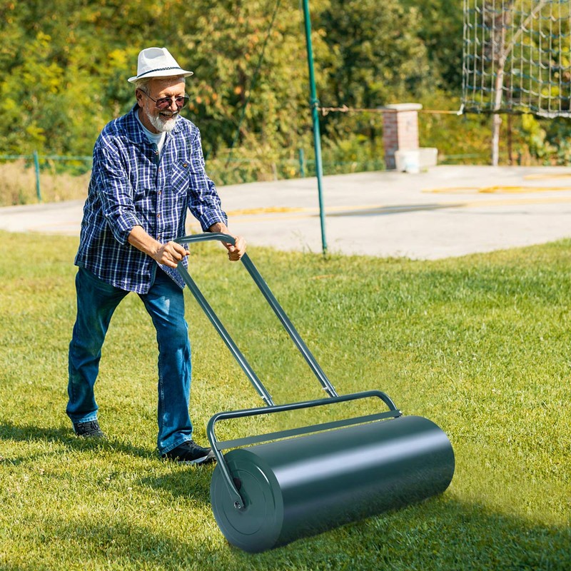 IRONMAX Lawn Roller, 36’’ 17 Gallons Pull & Push Steel