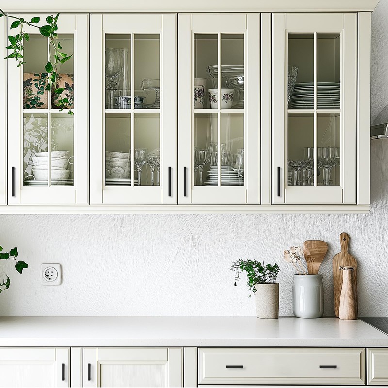 JOY DECOR 10 Pack Cabinet Handles, Black Cabinet Pulls, 5