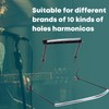 Harmonica Neck Holder Metal Adjustable 10 Holes Harmonica Harp Holder