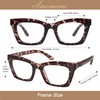 AMOMOMA 3 Pack Trendy Oversized Blue Light Stylish Readers for