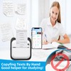 PRINHSJI Mini Sticker Printer Portable Pocket Inkless Thermal Printer with