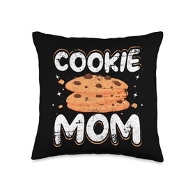 Bake Cookie Baking Cookie Baker Grunge Men Women Mom Baking Cookies Baker Women Grandma Grunge Throw Pillow, 16x16, Multicolor