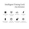 Metal Timer Lock, LCD Display Multi-Function Electronic Time, 99 Hours