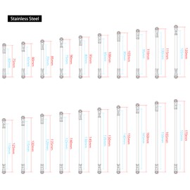 MEUS RACING 1/10 Links Steel Chassis Links Kit for Traxxas TRX4 Axial SCX10 Tamiya CCO1 Redcat Gen8 1/10 RC Crawler (80mm)