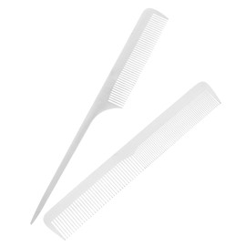 SAFIGLE 2pcs Stainless Steel Tail Comb Lightweight Detangling Combs for Men and Women Static Hair Styling Tools for Salons and Home Use Comfortable Scalp Friendly Design