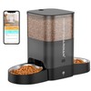 HoneyGuaridan Automatic Cat Feeder for Two Cats, 5G WiFi Smart