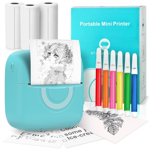 Mini Sticker Printer - Portable Mini Printer Sticker Maker Machine