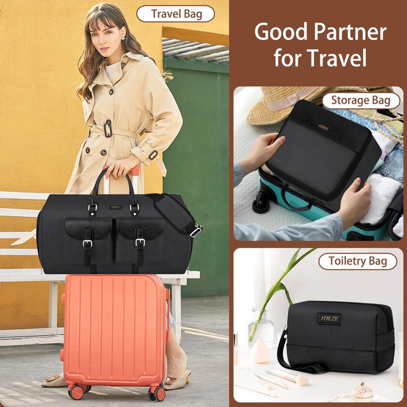 Garment Duffel Bag for Travel - ITIEZY Convertible Carry on