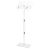VEVOR Podium Stand, 43-Inch Acrylic Lectern, Portable Laptop Desk with