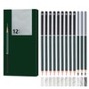 Kzouenzu Pencil Set [12 Pieces], 2H F HB B 2B