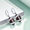 Rnivida Football Earring with Sterling Silver Lever back Rugby Ball