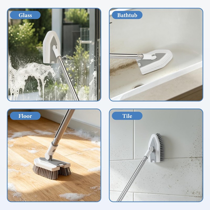 Feeloco 7-in-1 Cleaning Tool Set 47" Handle, Squeegee
