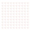 100Pcs Heart Shaped Paper Clips Iron Decorative Paperclips Set with