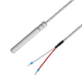 iOVEO 038HT01205 PT100 Cable Sensor / Temperature Sensor with Teflon Connection Cable (PTFE) up to 250 °C, IP67 Waterproof, Food-Safe, 5 Metres