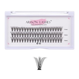 DIY Eyelash Extensions Cluster Lashes 30D 0.07C Curl 11-13mm Individual Lashes Mix Tray Black Mink DIY Eyelash Extensions at Home and Under Eyelashes Professional Makeup (30D 0.07C 11-13mm)