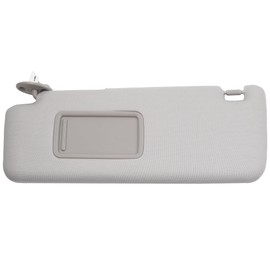Dasbecan Front Left Driver Side Sun Visor with Vanity Light Compatible with Toyota 4Runner 2010-2023 Replaces# 74320-35A91-B1 (Gray)