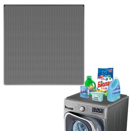 DTRUCTIEW Washer and Dryer Top Protector Mat, 23.6'' x 23.6'' Silicone Top Mat for Laundry Machine and Dryer, Washer and Dryer Covers for The Top for Laundry Room