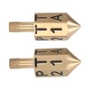 2PCS 6 Sides Rotary Dice with Shank Solid Metal Gyroscope