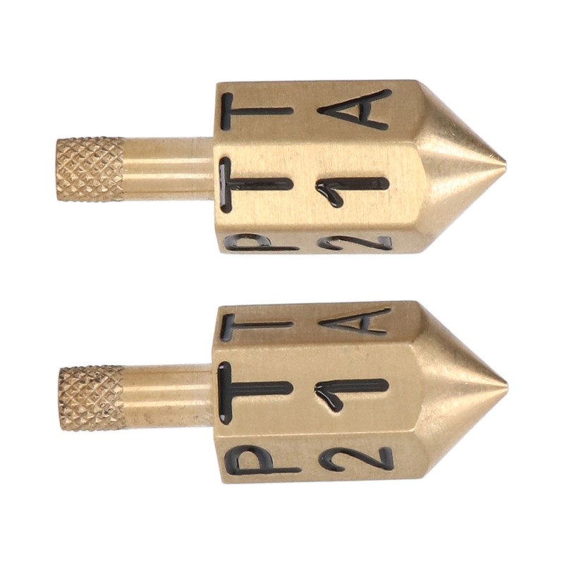 2PCS 6 Sides Rotary Dice with Shank Solid Metal Gyroscope