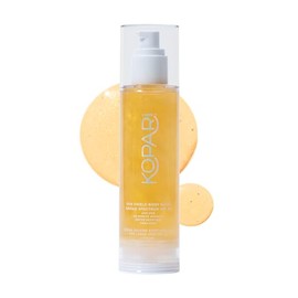 Kopari Sun Shield Body Glow, Spf 50 De Amplio Espectro, Textura De Gel Ligero Y Brillante Que Se Absorbe Rápidamente, No Es Pegajoso, Resultados Brill
