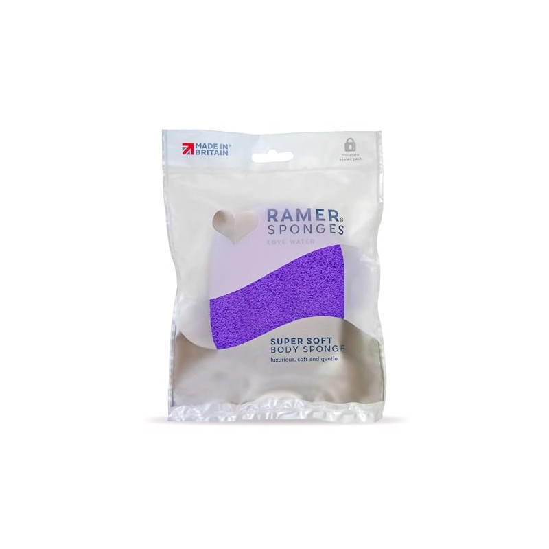 Ramer Shower Sponge - Super Soft Body Sponge Small (Ultra
