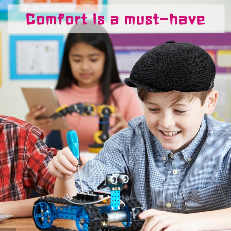 GYTFOG Kids Flat Cap Accessory, Victorian Costume Boys, Flat Cap