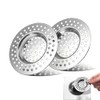 Stainless Steel Sink Filter, 2 Pcs Kitchen Sink Strainer Plug,