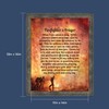 Crossroads Home Décor Fireman’s Prayer Picture Frame, Firefighter Decor, 2104BW