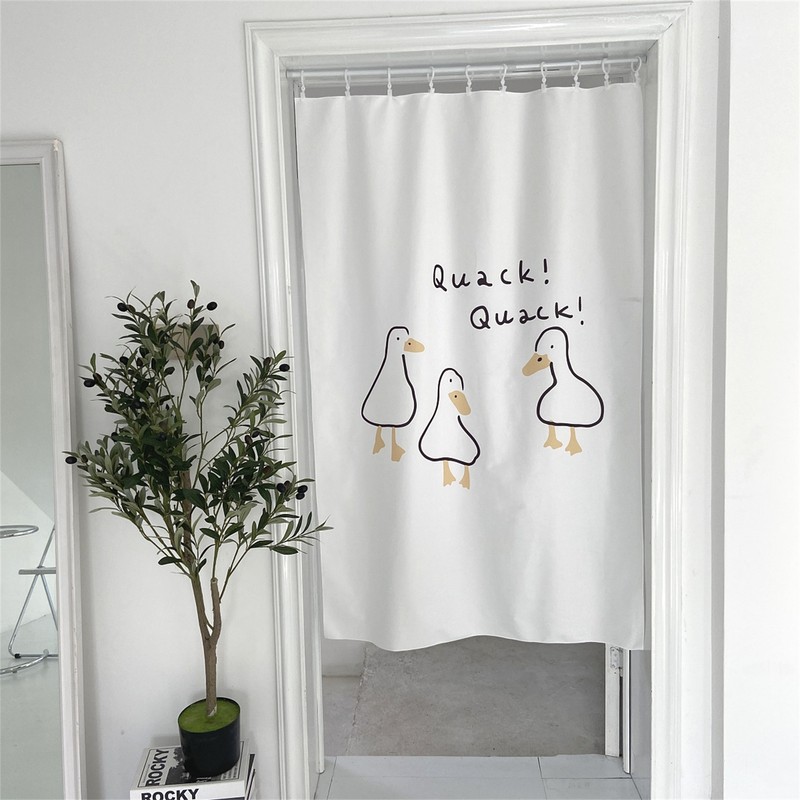 Door Curtain Cute Decorative Cartoon Doorway Divider Cloth for Bedroom