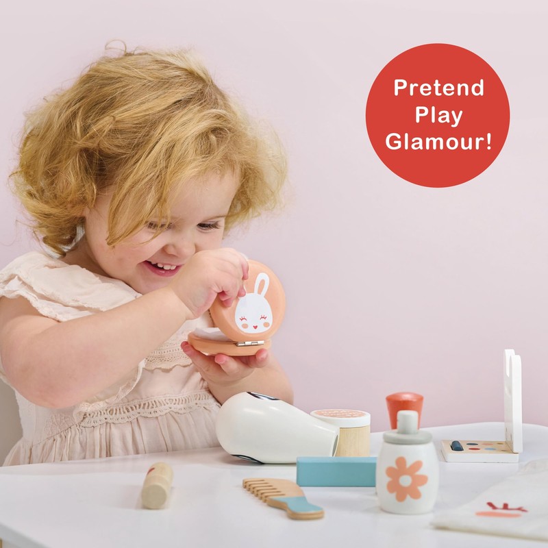 Mentari Wooden Toy Bunny Make Up Set - Pretend Play