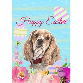 Cocker Spaniel Buff - Best of Breed - HHS Easter House Flag